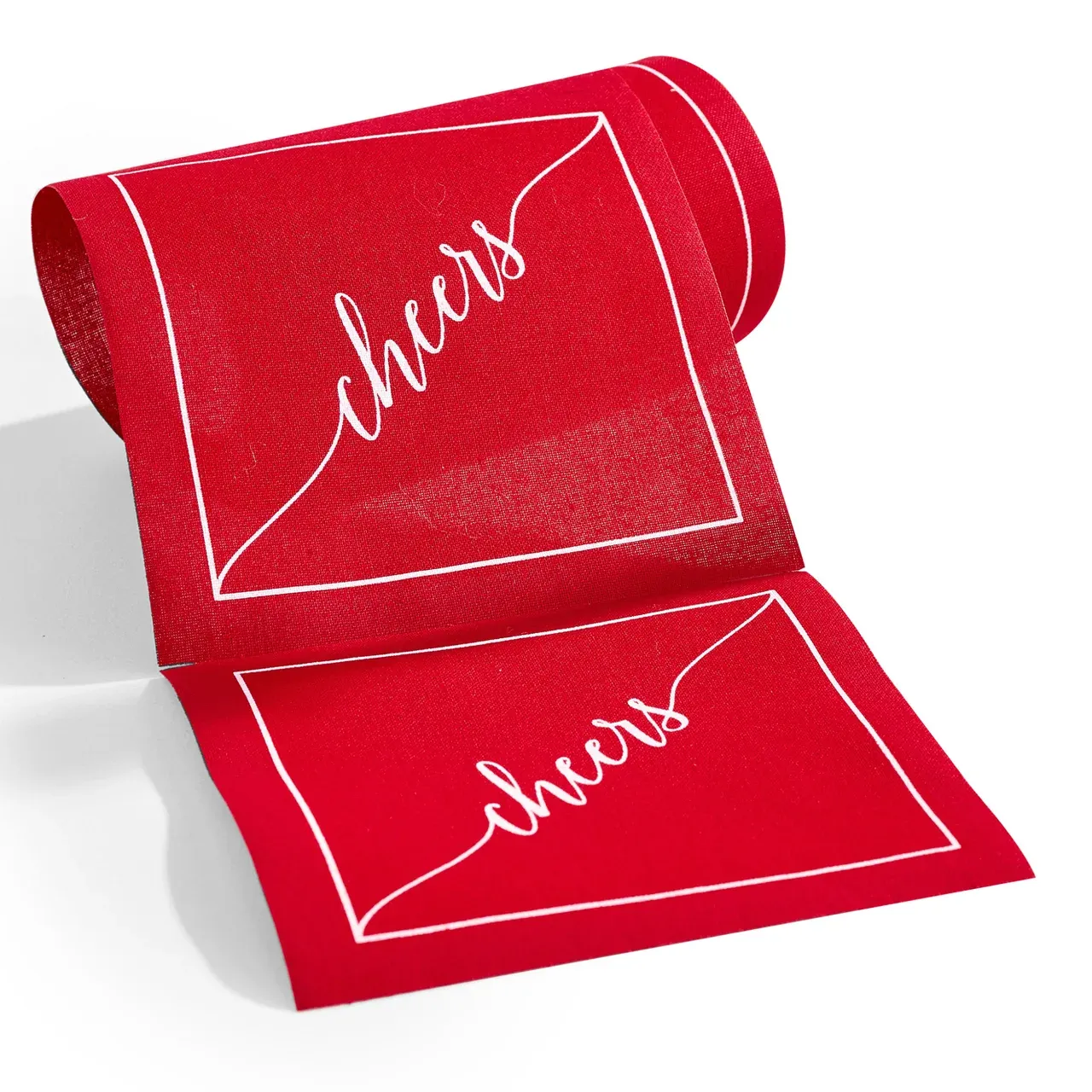Table Theory Cocktail Napkin, Color: Red