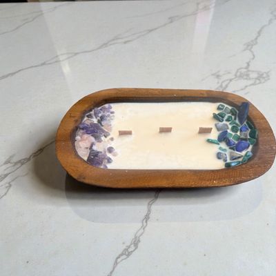 Vintage Dough Bowl Candle