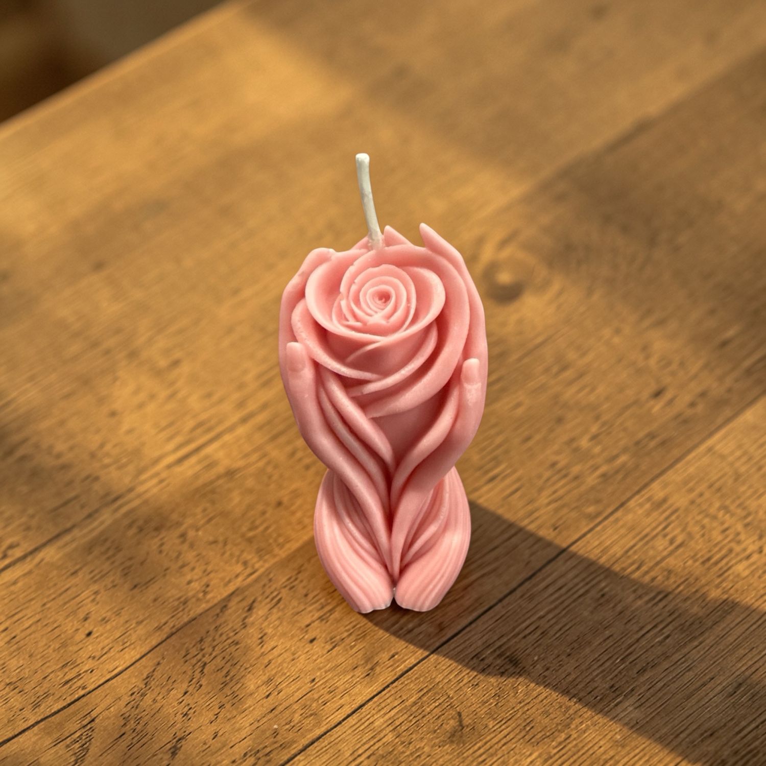 Blush Rose Form Candle