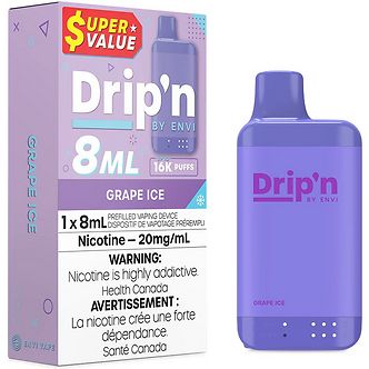 Drip'n 8ml 16k - Grape Ice