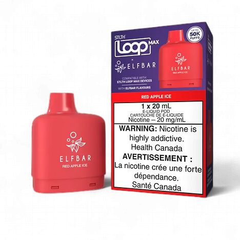 Elf Bar Loop Max 50k Pods - Red Apple Ice