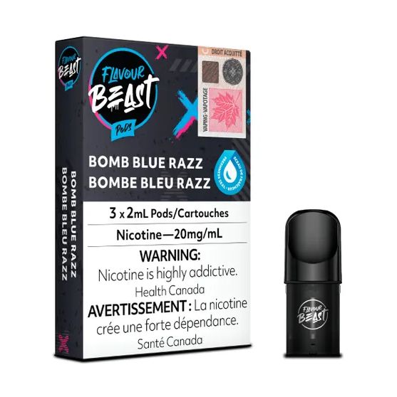 Flavour Beast - Bomb Blue Razz Pods