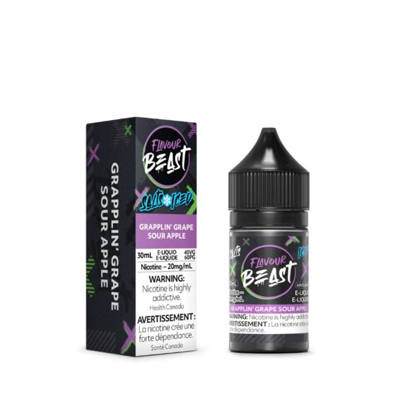 Flavour Beast - Grapplin' Grape Sour Apple Iced 30 ml Salts