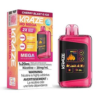 Kraze HD Mega 20K  - Cherry Blast G Ice