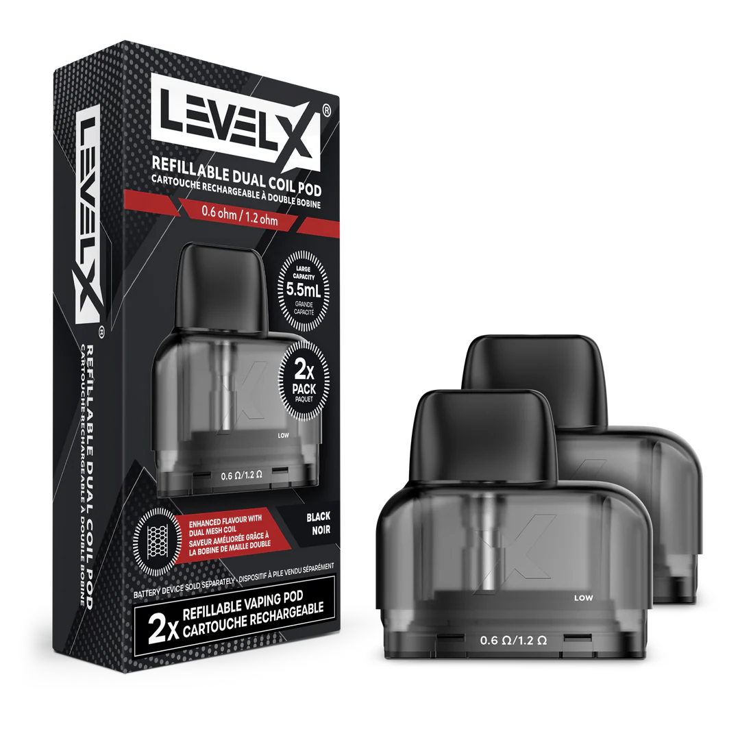 Level X Dual Coil Refillable Pod - 2 Packs