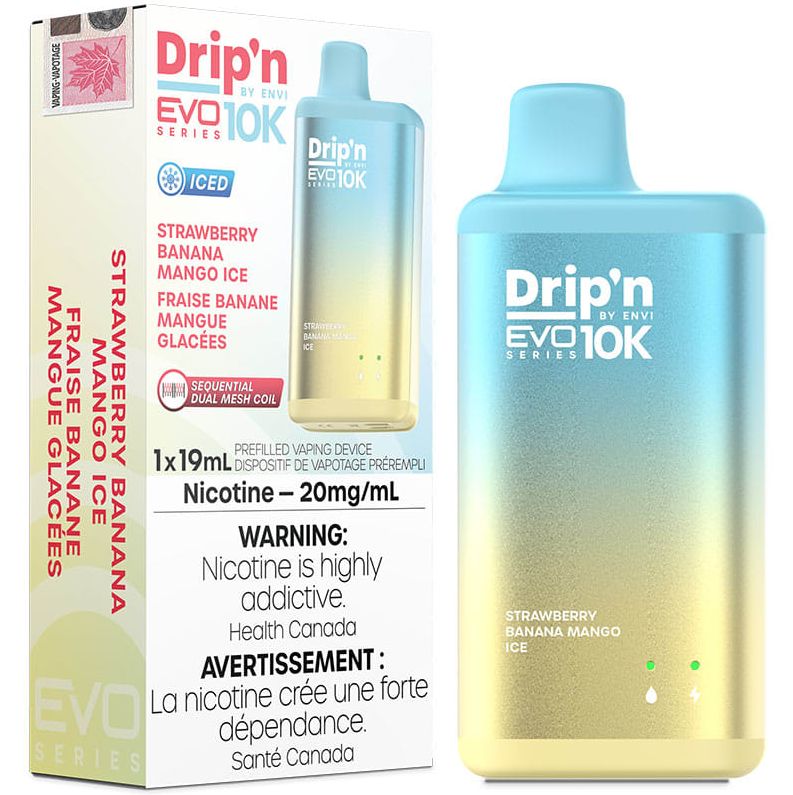 Drip'n Evo 10K - Strawberry Banana Mango Ice