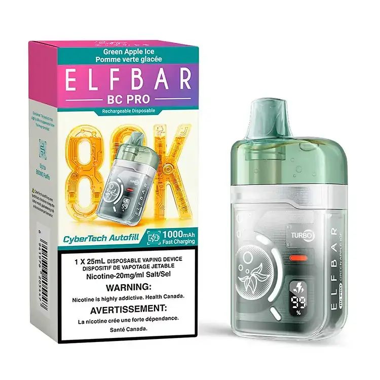 Elf Bar BC Pro 80k - Green Apple Ice
