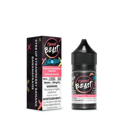 Flavour Beast - STR8 Up Strawberry Banana Iced 30 ml Salts