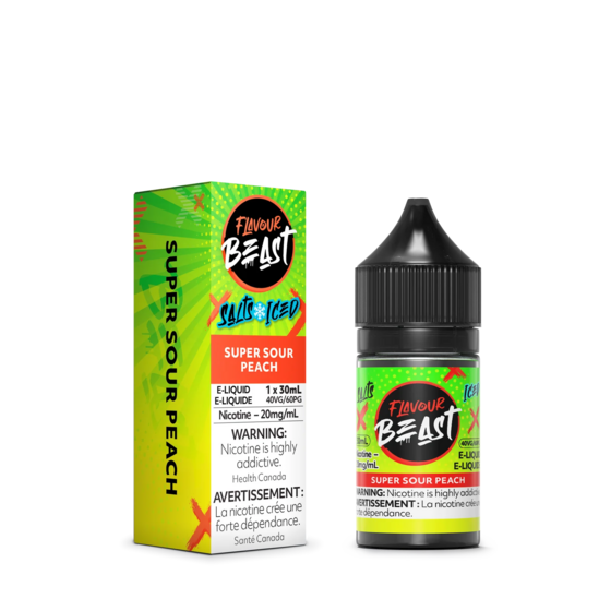 Flavour Beast - Super Sour Peach Iced 30 ml Salts