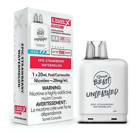 Flavour Beast Level X G2 Ultra Pods 50K  - Epic Strawberry Watermelon Iced