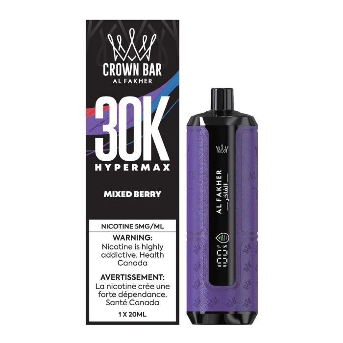 Al Fakher Crown Bar Hypermax 30K - Mixed Berry