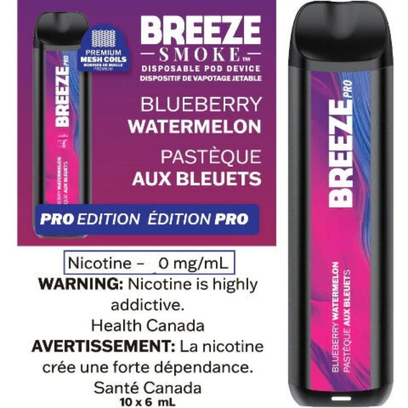 Breeze Pro 2000 Zero Nic - Blueberry Watermelon