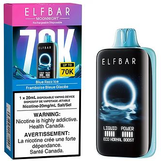 Elf Bar Moonnight 70k - Blue Razz Ice