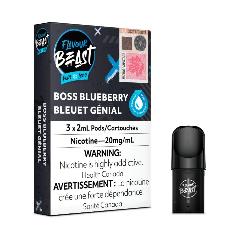 Flavour Beast - Boss Blueberry Iced Pods