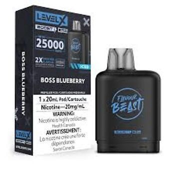Flavour Beast Level X Boost G2 Pods 25K - Boss Blueberry Iced
