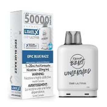 Flavour Beast Level X G2 Ultra Pods 50K  - Epic Blue Razz Iced