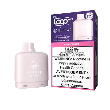 Elf Bar Loop Max 50k Pods - Sour Peach Ice
