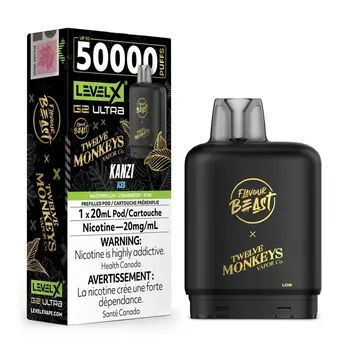 Flavour Beast Level X G2 Twelve Monkeys Ultra Pods 50K  - Kanzi