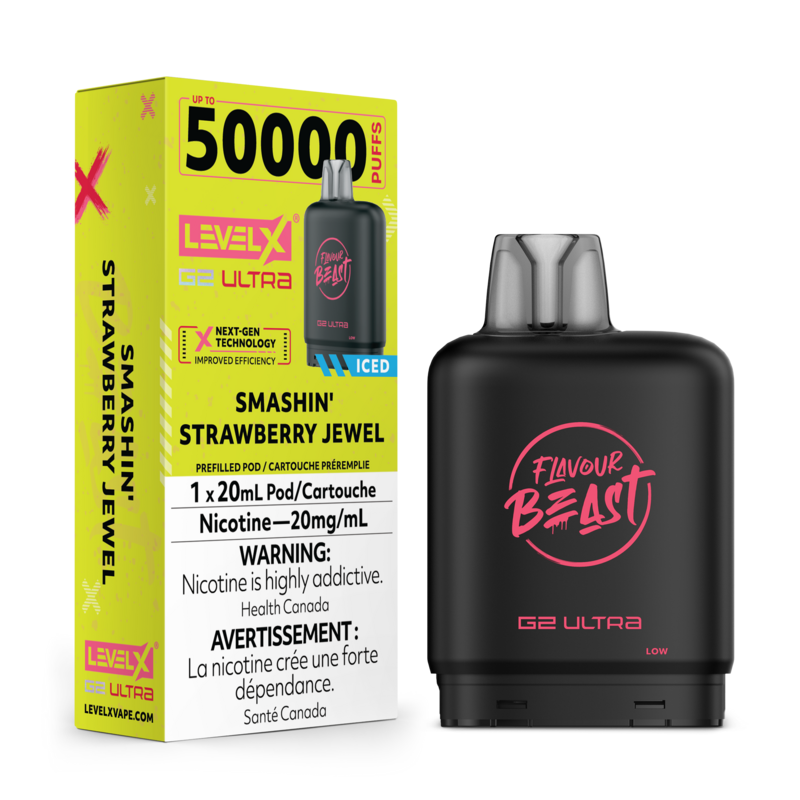 Flavour Beast Level X G2 Ultra Pods 50K  - Cravin' Killa Vanilla