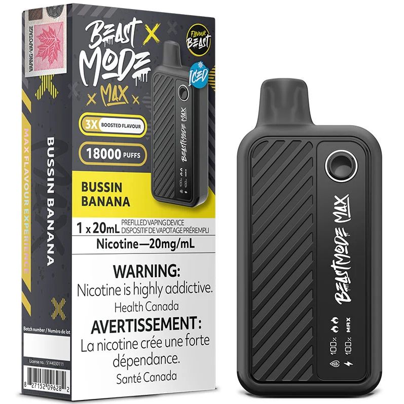 Flavour Beast Max 18k - Bussin Banana Iced
