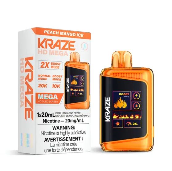 Kraze HD Mega 20K  - Peach Mango Ice