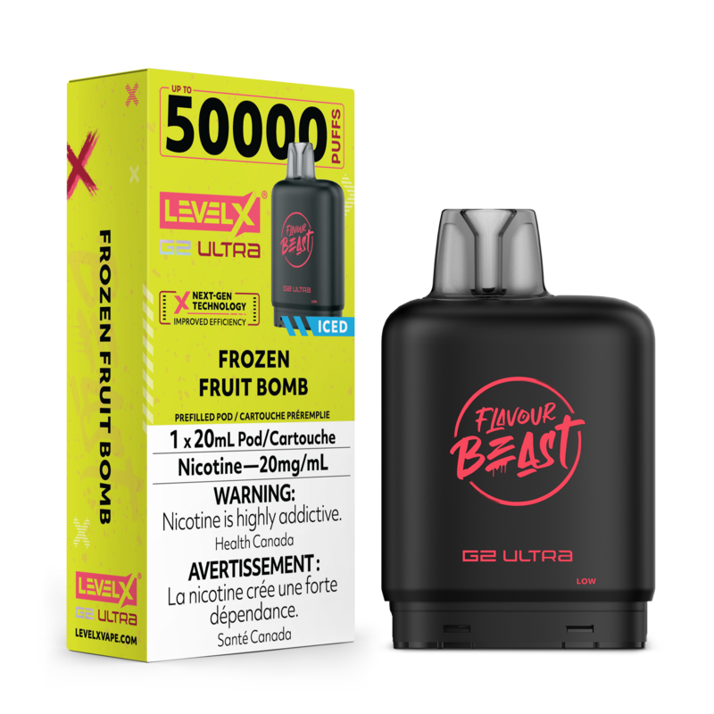 Flavour Beast Level X G2 Ultra Pods 50K  - Frozen Fruit Bomb