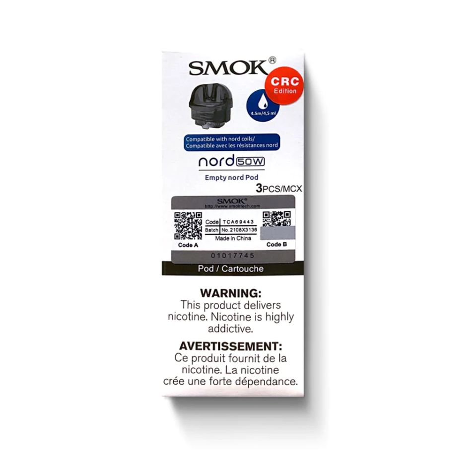 SMOK Nord 50W Empty Pods - 3 Pack
