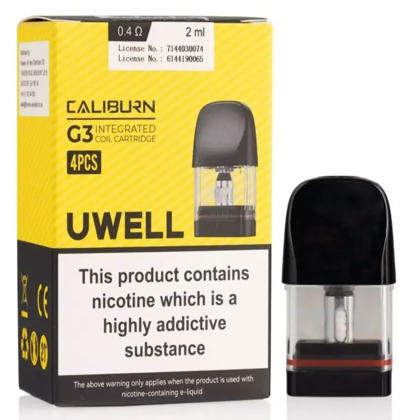 Uwell Caliburn G3 Pods (0.4 ohm) - 4 Pack