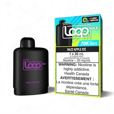 STLTH Loop Max 70k Pods - Razz Apple Ice