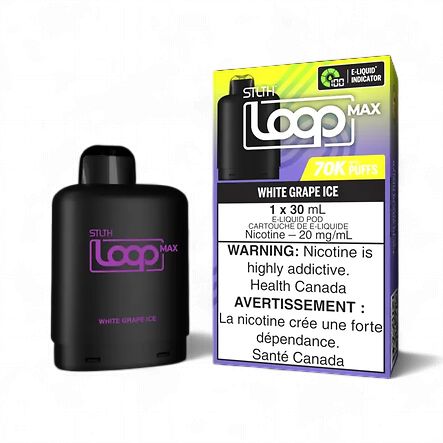 STLTH Loop Max 70k Pods - White Grape Ice