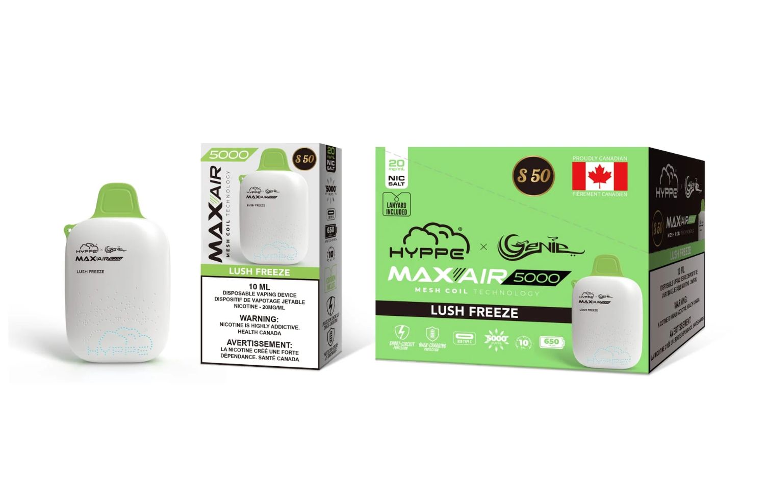 Genie Hyppe Max Air 5000 - Lush Freeze