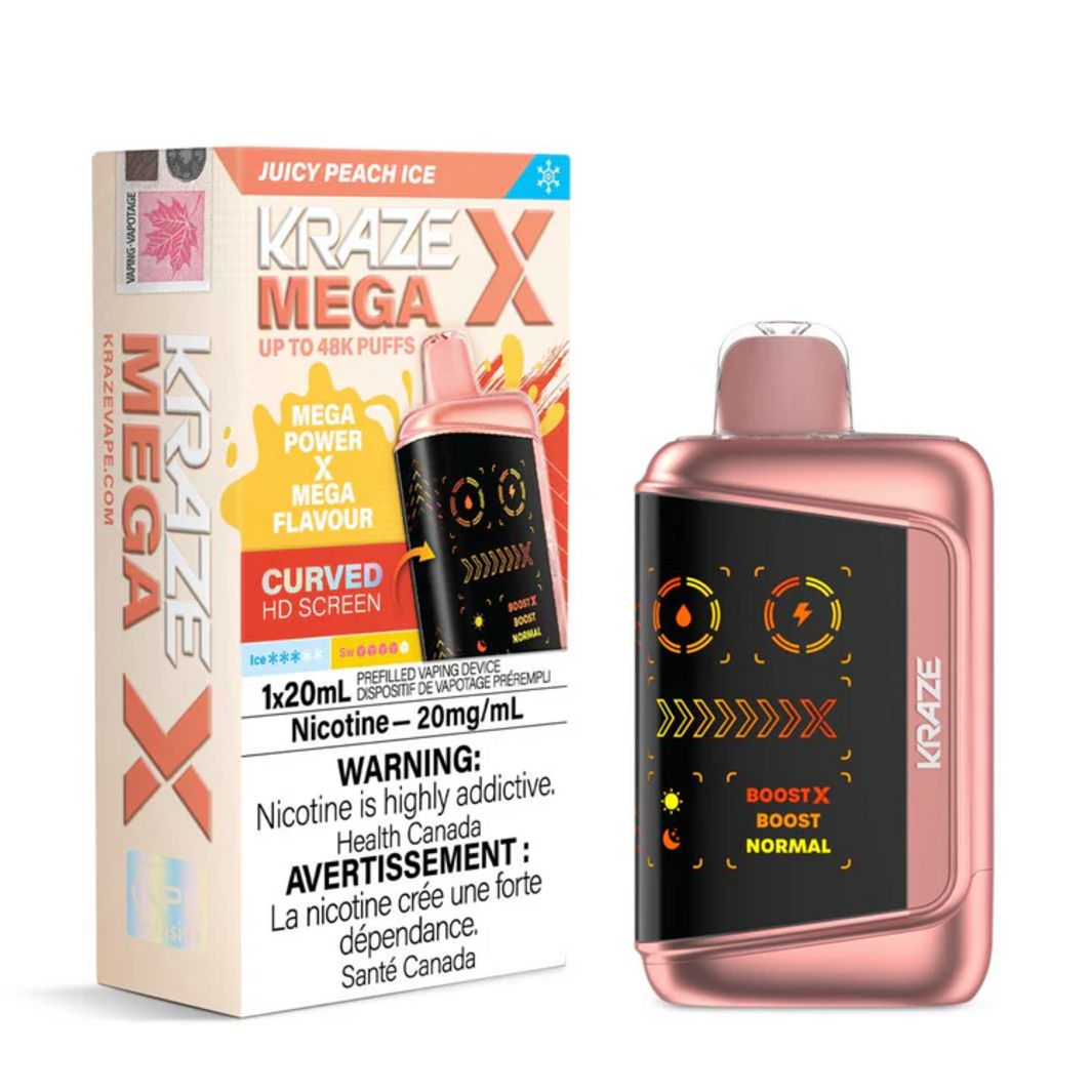 Kraze Mega X 48K - Juicy Peach Ice