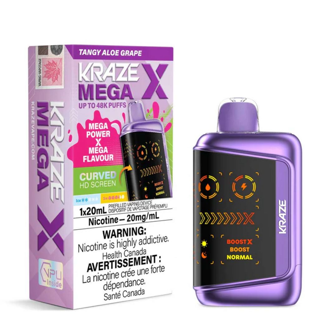 Kraze Mega X 48K - Tangy Aloe Grape