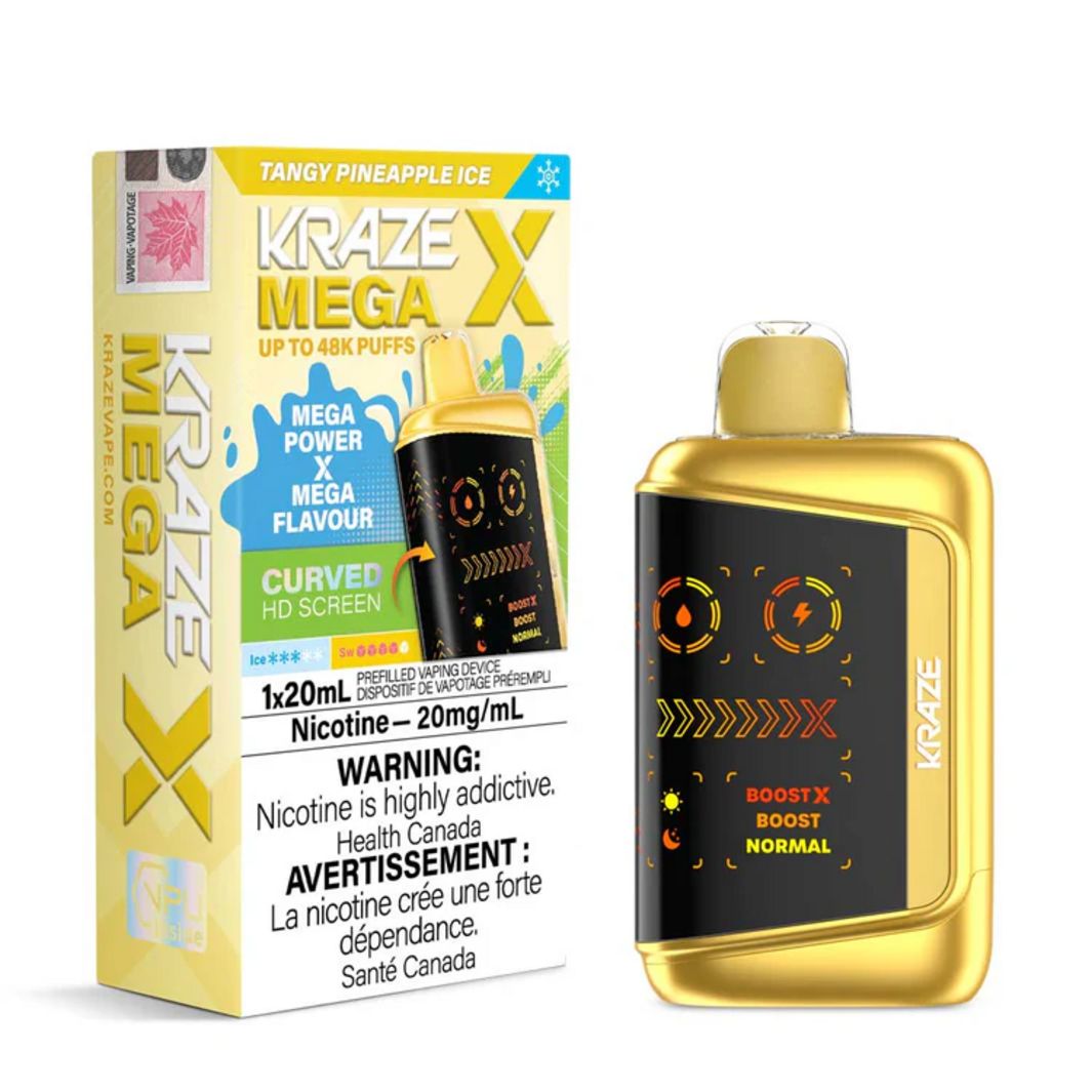 Kraze Mega X 48K - Tangy Pineapple Ice