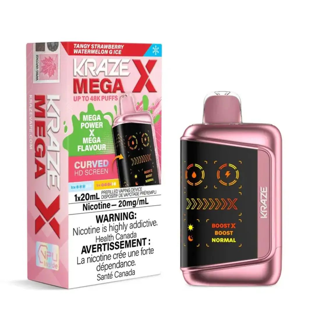 Kraze Mega X 48K - Tangy Strawberry Watermelon G Ice