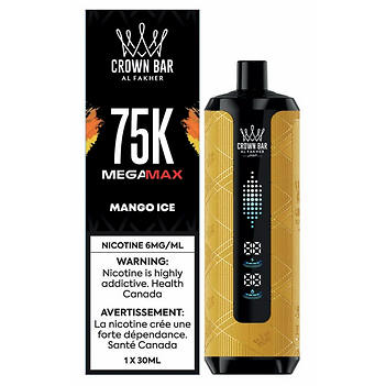 Al Fakher Crown Bar Megamax 75K - Mango Ice