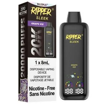 Ripper Sleek 20K Zero Nic - Grape Ice