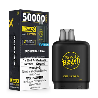 Flavour Beast Level X G2 Ultra Pods 50K  - Bussin Banana Iced