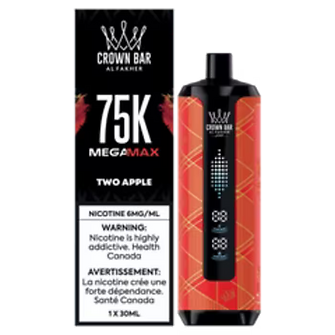 Al Fakher Crown Bar Megamax 75K - Two Apple