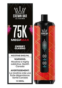 Al Fakher Crown Bar Megamax 75K - Cherry Classic