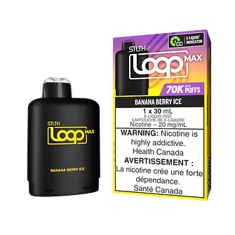 STLTH Loop Max 70k Pods - Banana Berry Ice
