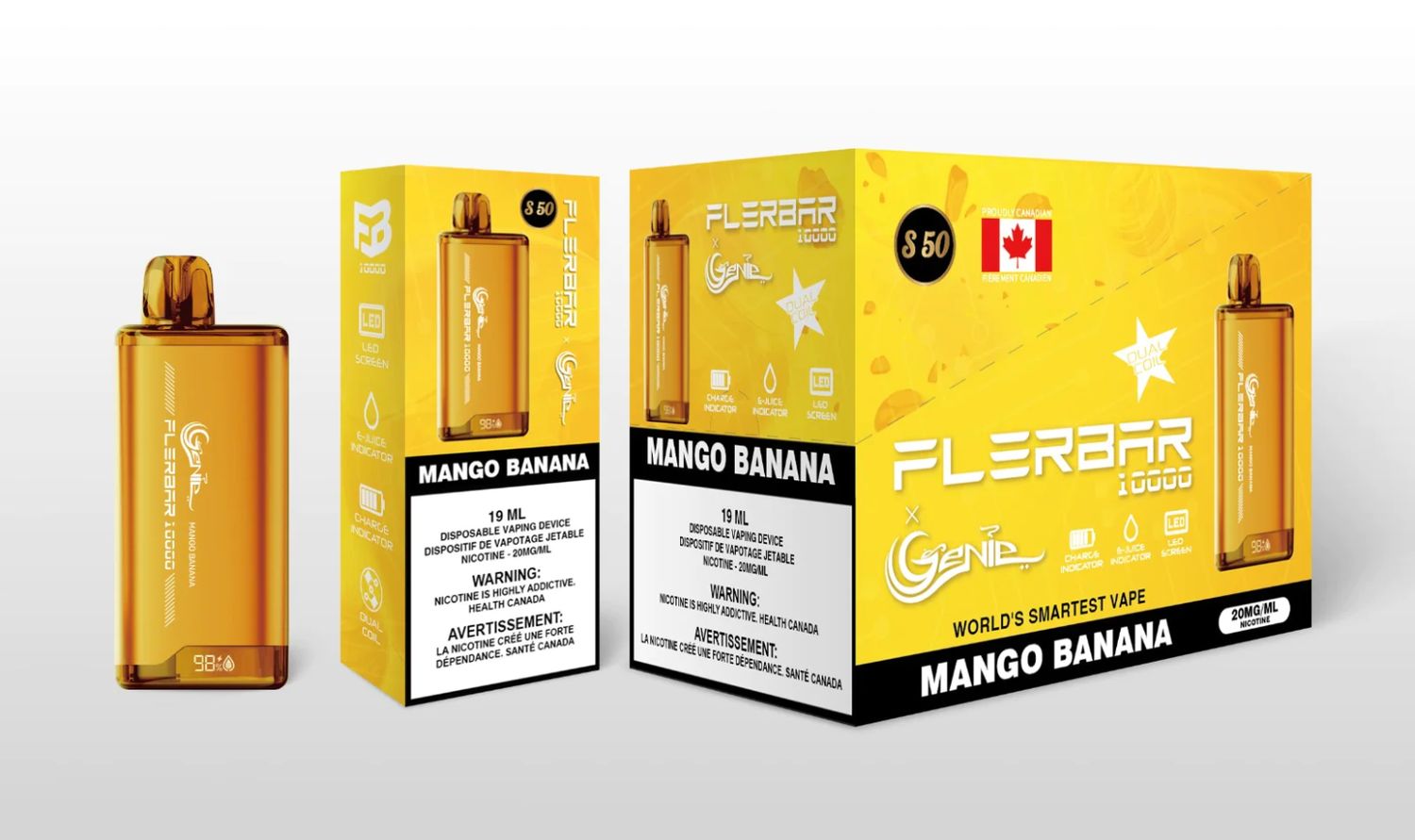 Genie Flerbar 10000 - Mango Banana