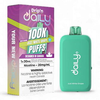 Drip'n Daily 100K - Just White Grape Iced