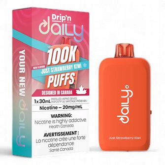 Drip'n Daily 100K - Just Strawbery Kiwi Iced