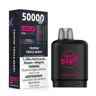 Flavour Beast Level X G2 Ultra Pods 50K  - Trippin' Triple Berry