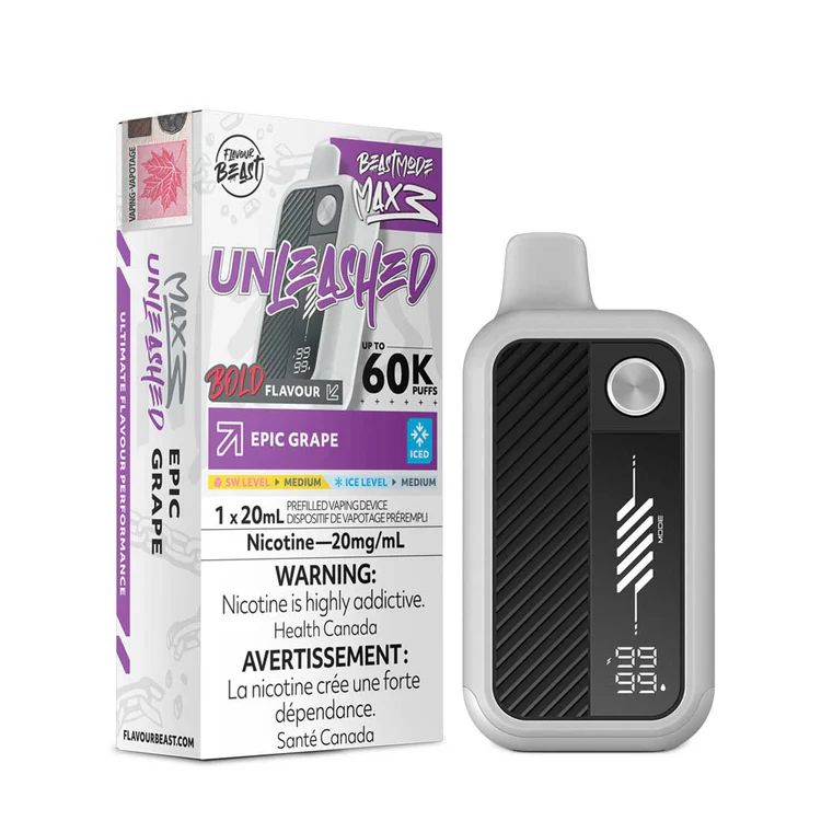 Flavour Beast Unleashed Mode Max 3 60K- Epic Grape Iced