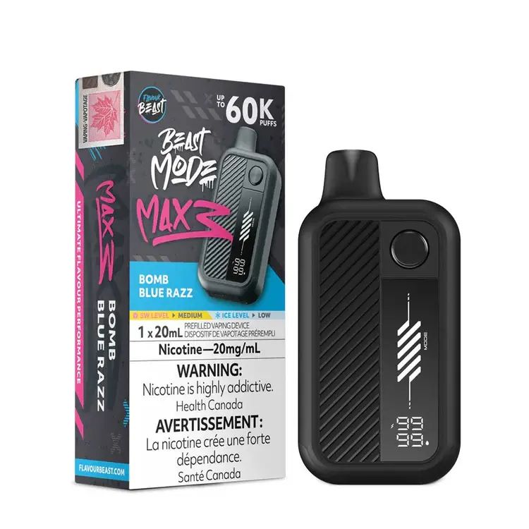 Flavour Beast Mode Max 3 60K- Bomb Blue Razz