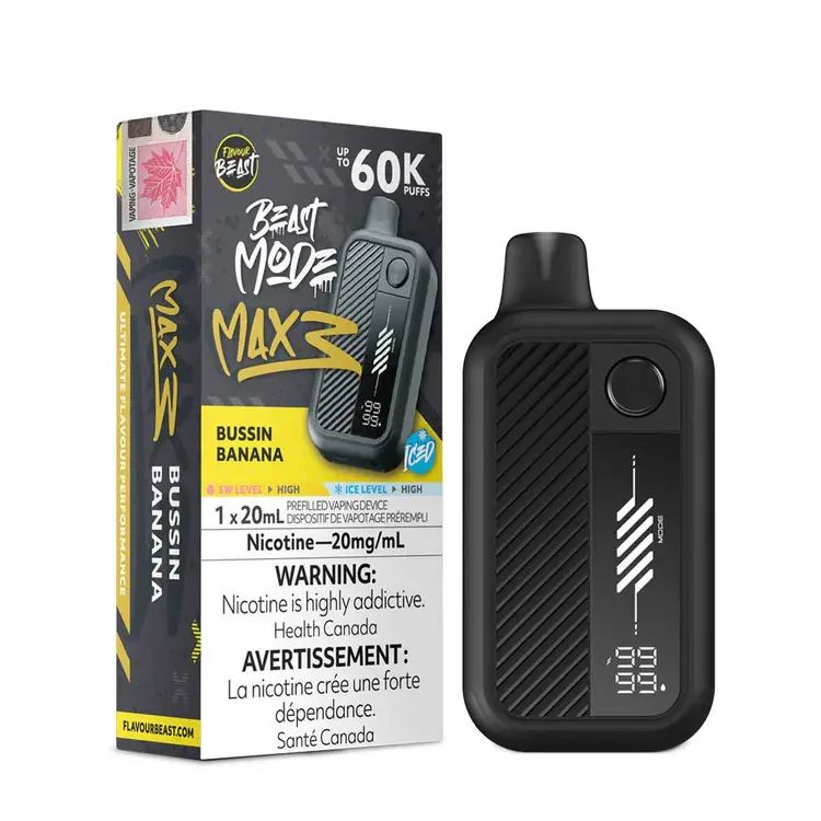 Flavour Beast Mode Max 3 60K- Bussin Banana Iced