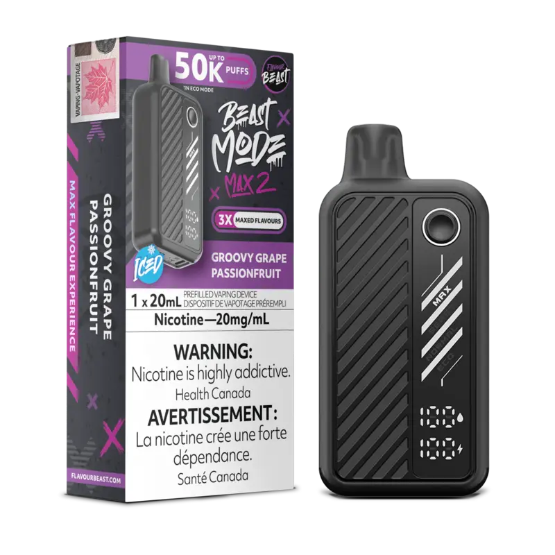 Flavour Beast Max 2 - Groovy Grape Passionfruit Iced