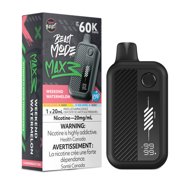 Flavour Beast Mode Max 3 60K- Weekend Watermelon Iced